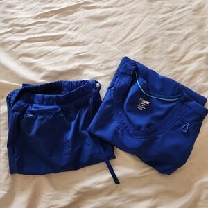 XL Blue 2 Piece Scrubstar Scrub Set